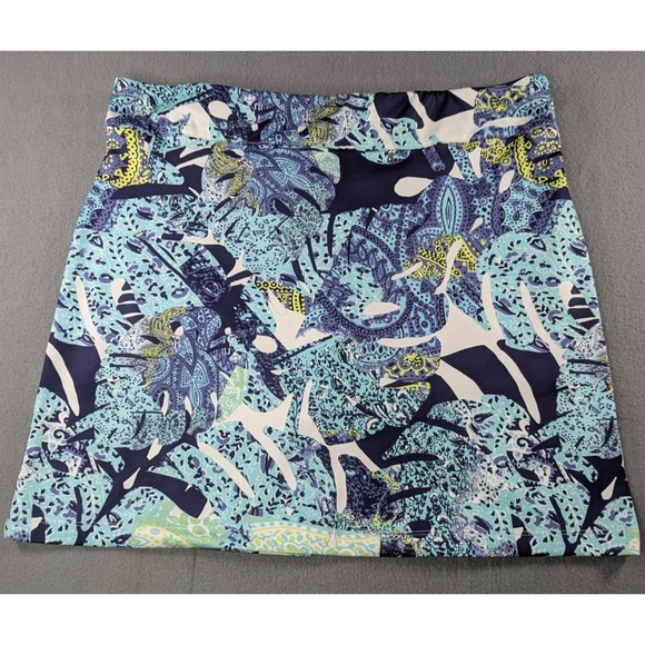 Coral Bay Pants - Coral Bay Golf Womens Tropical Paisley Floral Performance Skort Large Blue Green